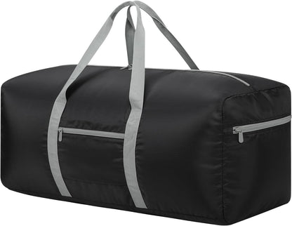 Foldable Duffle Bag for Travel, 30 inch, Orange | 75L Large, Spare Travel Duffel Bag, Lightweight, Trolley Sleeve