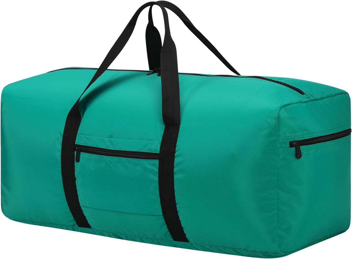 Foldable Duffle Bag for Travel, 30 inch, Orange | 75L Large, Spare Travel Duffel Bag, Lightweight, Trolley Sleeve