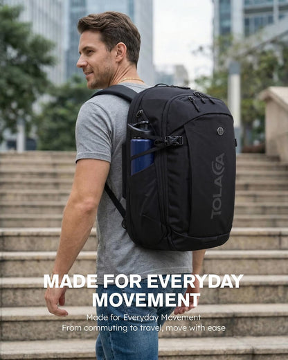 Travel Laptop Backpack 32L, TSA Friendly Flight Approved Computer Work Business Bag, Water-resistant Carry on Luggage, Durable Casual Daypack College Rucksack for Men Women