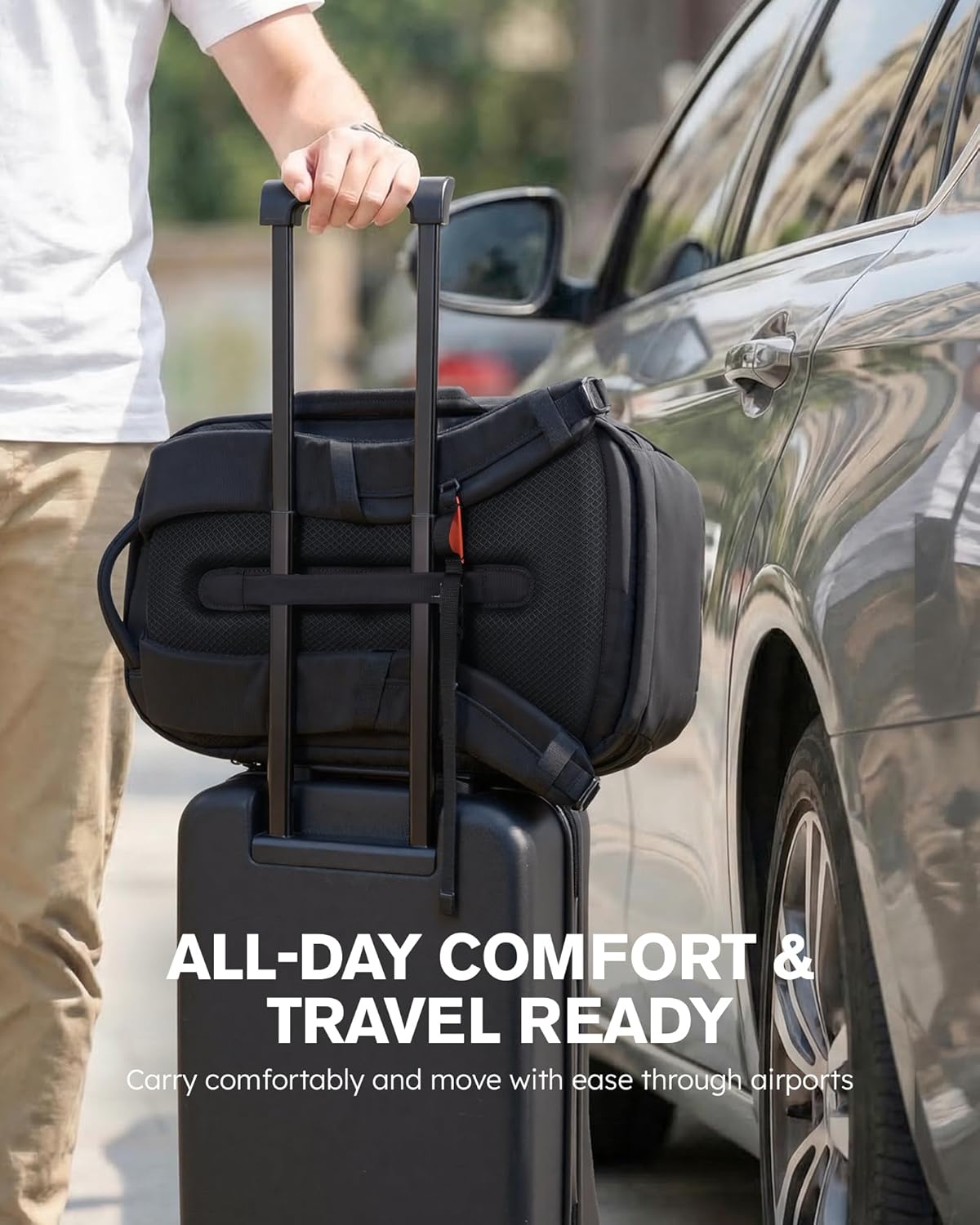Travel Laptop Backpack 32L, TSA Friendly Flight Approved Computer Work Business Bag, Water-resistant Carry on Luggage, Durable Casual Daypack College Rucksack for Men Women