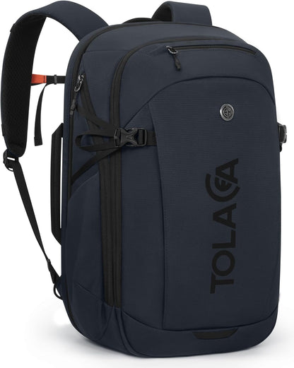 Travel Laptop Backpack 32L, TSA Friendly Flight Approved Computer Work Business Bag, Water-resistant Carry on Luggage, Durable Casual Daypack College Rucksack for Men Women