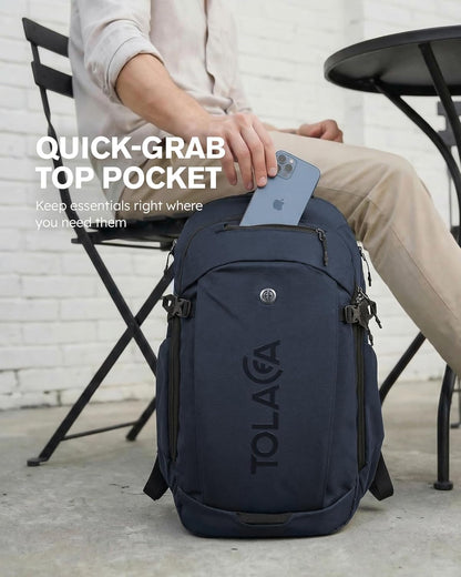 Travel Laptop Backpack 32L, TSA Friendly Flight Approved Computer Work Business Bag, Water-resistant Carry on Luggage, Durable Casual Daypack College Rucksack for Men Women