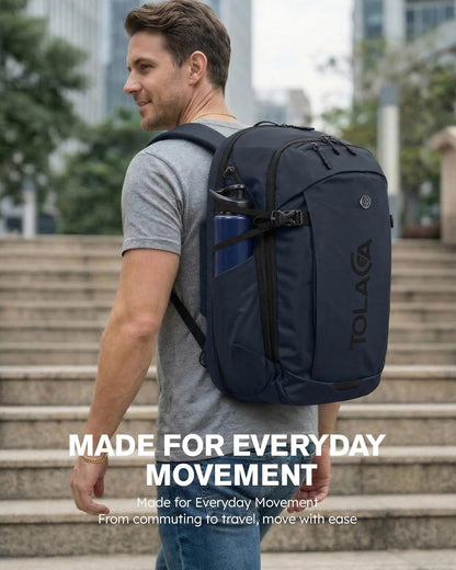 Travel Laptop Backpack 32L, TSA Friendly Flight Approved Computer Work Business Bag, Water-resistant Carry on Luggage, Durable Casual Daypack College Rucksack for Men Women