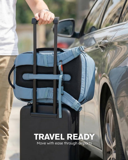 Travel Laptop Backpack 32L, TSA Friendly Flight Approved Computer Work Business Bag, Water-resistant Carry on Luggage, Durable Casual Daypack College Rucksack for Men Women