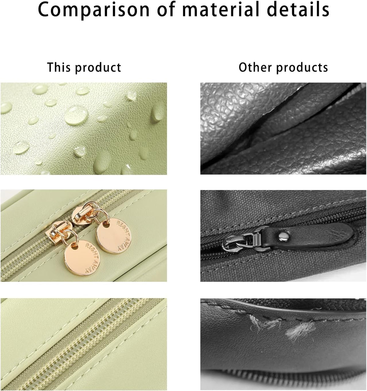 Small Makeup Bag for Purse,Cosmetic Bag Organizer for Women,Waterproof PU Leather Make Up Pouch Toiletry Bag with Pockets,Portable Makeup Case for Travel Accessories&Accessories(Pink)