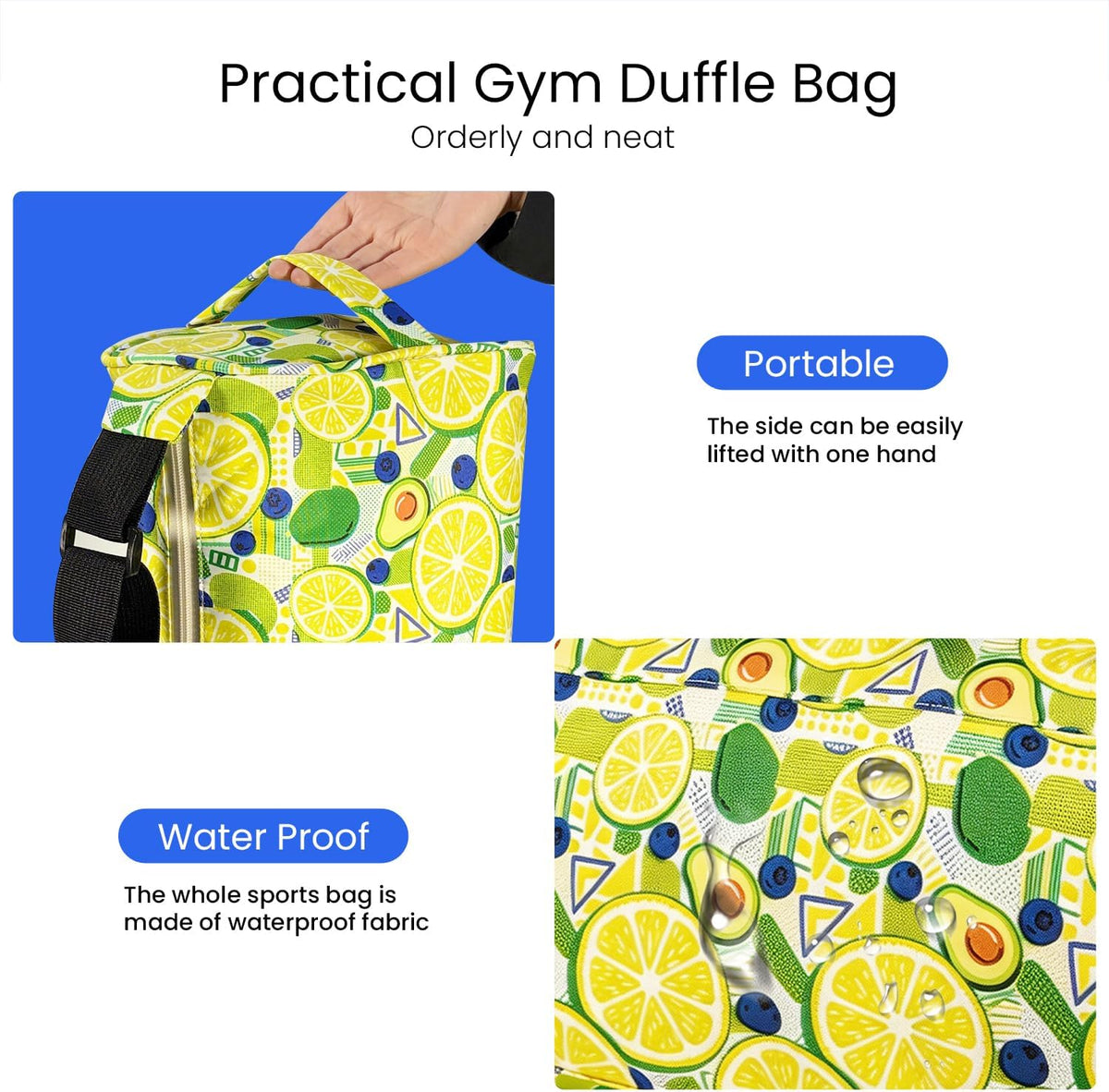 Small Gym Bag for Women & Men,Small Lightweight Duffel Bag Carry On Bags Mini Duffel Travel Bag Waterproof Sports Bags for Workout/Sport/Travel, Royal Blue,with Shoes Compartment