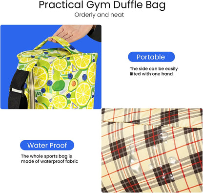 Small Gym Bag for Women & Men,Small Lightweight Duffel Bag Carry On Bags Mini Duffel Travel Bag Waterproof Sports Bags for Workout/Sport/Travel, Royal Blue,with Shoes Compartment