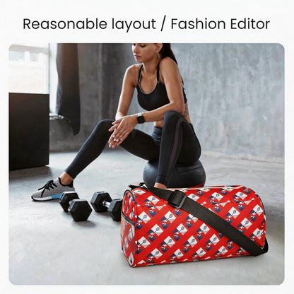 Small Gym Bag for Women & Men,Small Lightweight Duffel Bag Carry On Bags Mini Duffel Travel Bag Waterproof Sports Bags for Workout/Sport/Travel, Royal Blue,with Shoes Compartment