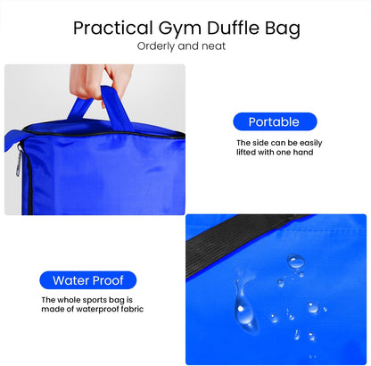Small Gym Bag for Women & Men,Small Lightweight Duffel Bag Carry On Bags Mini Duffel Travel Bag Waterproof Sports Bags for Workout/Sport/Travel, Royal Blue,with Shoes Compartment