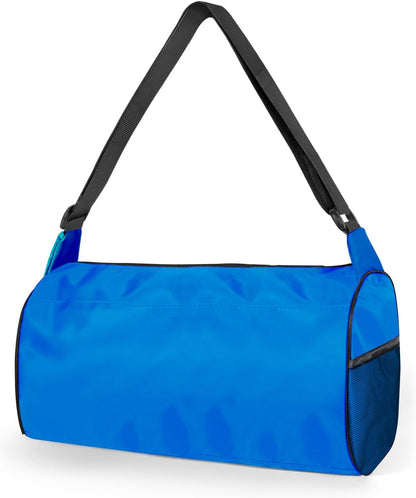 Small Gym Bag for Women & Men,Small Lightweight Duffel Bag Carry On Bags Mini Duffel Travel Bag Waterproof Sports Bags for Workout/Sport/Travel, Royal Blue,with Shoes Compartment