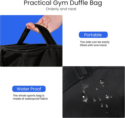 Small Gym Bag for Women & Men,Small Lightweight Duffel Bag Carry On Bags Mini Duffel Travel Bag Waterproof Sports Bags for Workout/Sport/Travel, Royal Blue,with Shoes Compartment