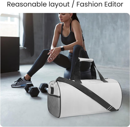 Small Gym Bag for Women & Men,Small Lightweight Duffel Bag Carry On Bags Mini Duffel Travel Bag Waterproof Sports Bags for Workout/Sport/Travel, Royal Blue,with Shoes Compartment
