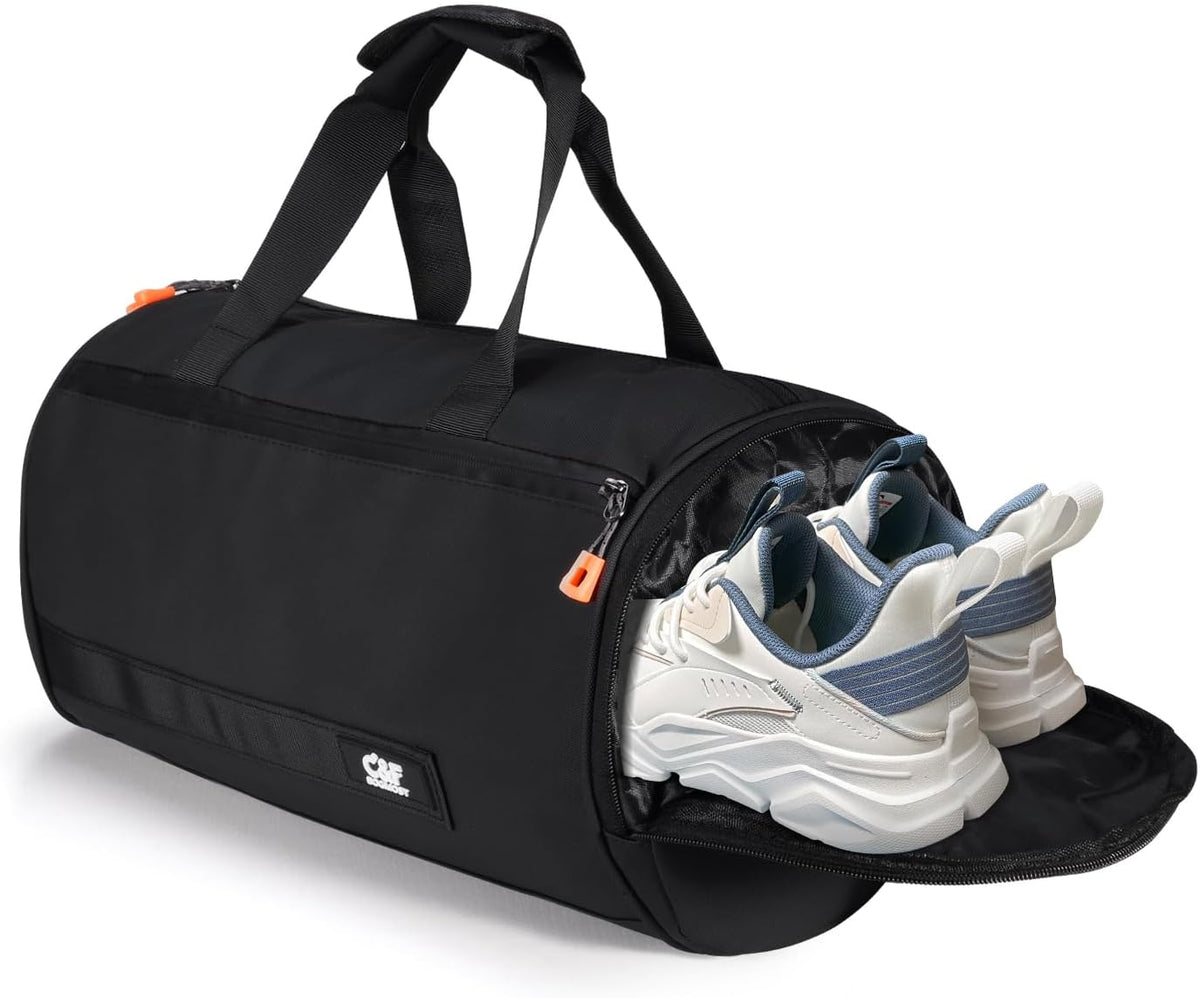 Small Gym Bag for Women & Men,Small Lightweight Duffel Bag Carry On Bags Mini Duffel Travel Bag Waterproof Sports Bags for Workout/Sport/Travel, Royal Blue,with Shoes Compartment
