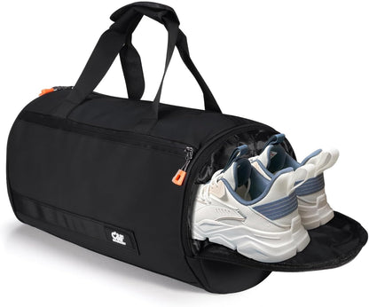 Small Gym Bag for Women & Men,Small Lightweight Duffel Bag Carry On Bags Mini Duffel Travel Bag Waterproof Sports Bags for Workout/Sport/Travel, Royal Blue,with Shoes Compartment