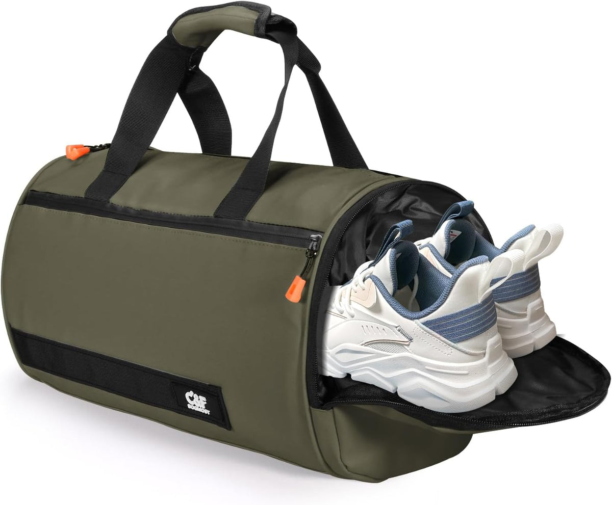 Small Gym Bag for Women & Men,Small Lightweight Duffel Bag Carry On Bags Mini Duffel Travel Bag Waterproof Sports Bags for Workout/Sport/Travel, Royal Blue,with Shoes Compartment