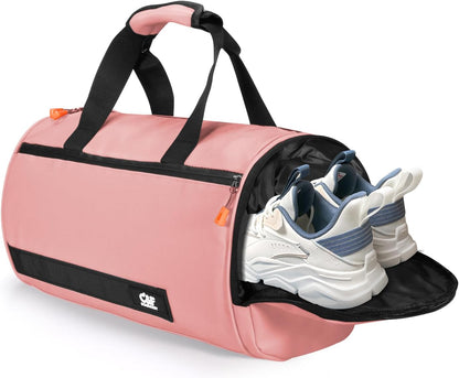 Small Gym Bag for Women & Men,Small Lightweight Duffel Bag Carry On Bags Mini Duffel Travel Bag Waterproof Sports Bags for Workout/Sport/Travel, Royal Blue,with Shoes Compartment