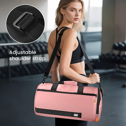 Small Gym Bag for Women & Men,Small Lightweight Duffel Bag Carry On Bags Mini Duffel Travel Bag Waterproof Sports Bags for Workout/Sport/Travel, Royal Blue,with Shoes Compartment