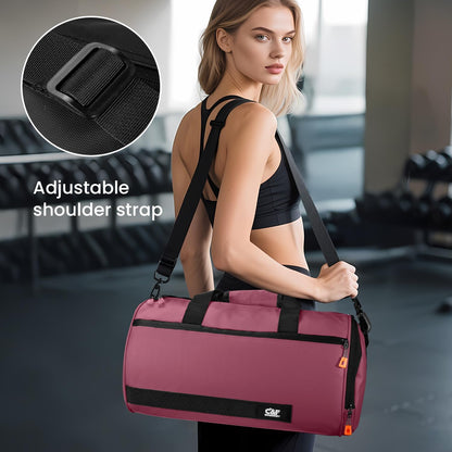 Small Gym Bag for Women & Men,Small Lightweight Duffel Bag Carry On Bags Mini Duffel Travel Bag Waterproof Sports Bags for Workout/Sport/Travel, Royal Blue,with Shoes Compartment
