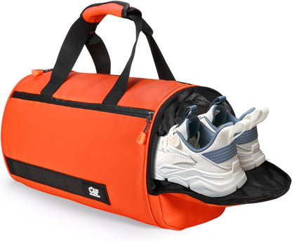 Small Gym Bag for Women & Men,Small Lightweight Duffel Bag Carry On Bags Mini Duffel Travel Bag Waterproof Sports Bags for Workout/Sport/Travel, Royal Blue,with Shoes Compartment