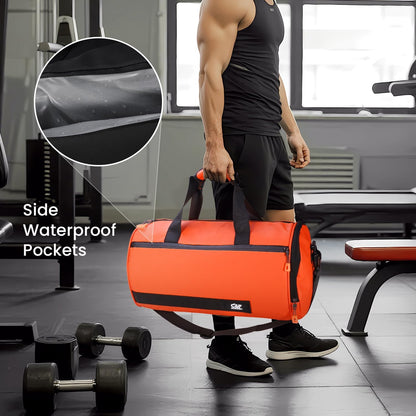 Small Gym Bag for Women & Men,Small Lightweight Duffel Bag Carry On Bags Mini Duffel Travel Bag Waterproof Sports Bags for Workout/Sport/Travel, Royal Blue,with Shoes Compartment