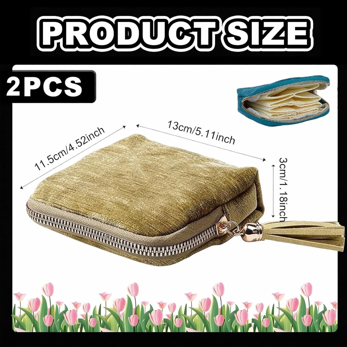 2Pcs Travel Jewelry Case, Small Jewelry Travel Case, Small Jewelry Box with Multiple Compartments, Travel Jewelry Case Small for Necklace Bracelet Rings Storage, Portable Organizer for Travel Use