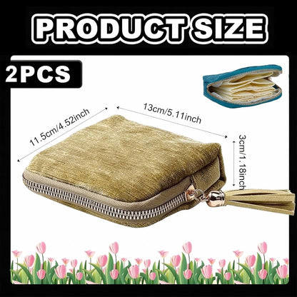 2Pcs Travel Jewelry Case, Small Jewelry Travel Case, Small Jewelry Box with Multiple Compartments, Travel Jewelry Case Small for Necklace Bracelet Rings Storage, Portable Organizer for Travel Use
