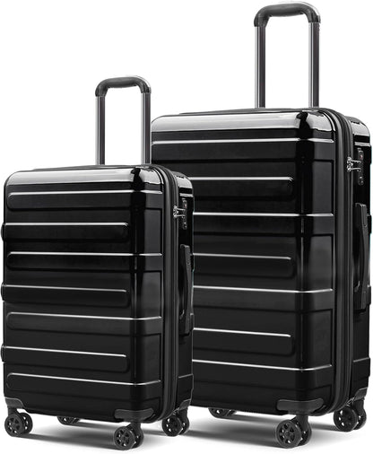 Carry on Luggage 22x14x9 Airline Approved-20 Inch Hardside Suitcase with Wheels TSA Lock, PC+ABS Lightweight Carry on Suitcases for Women and Men