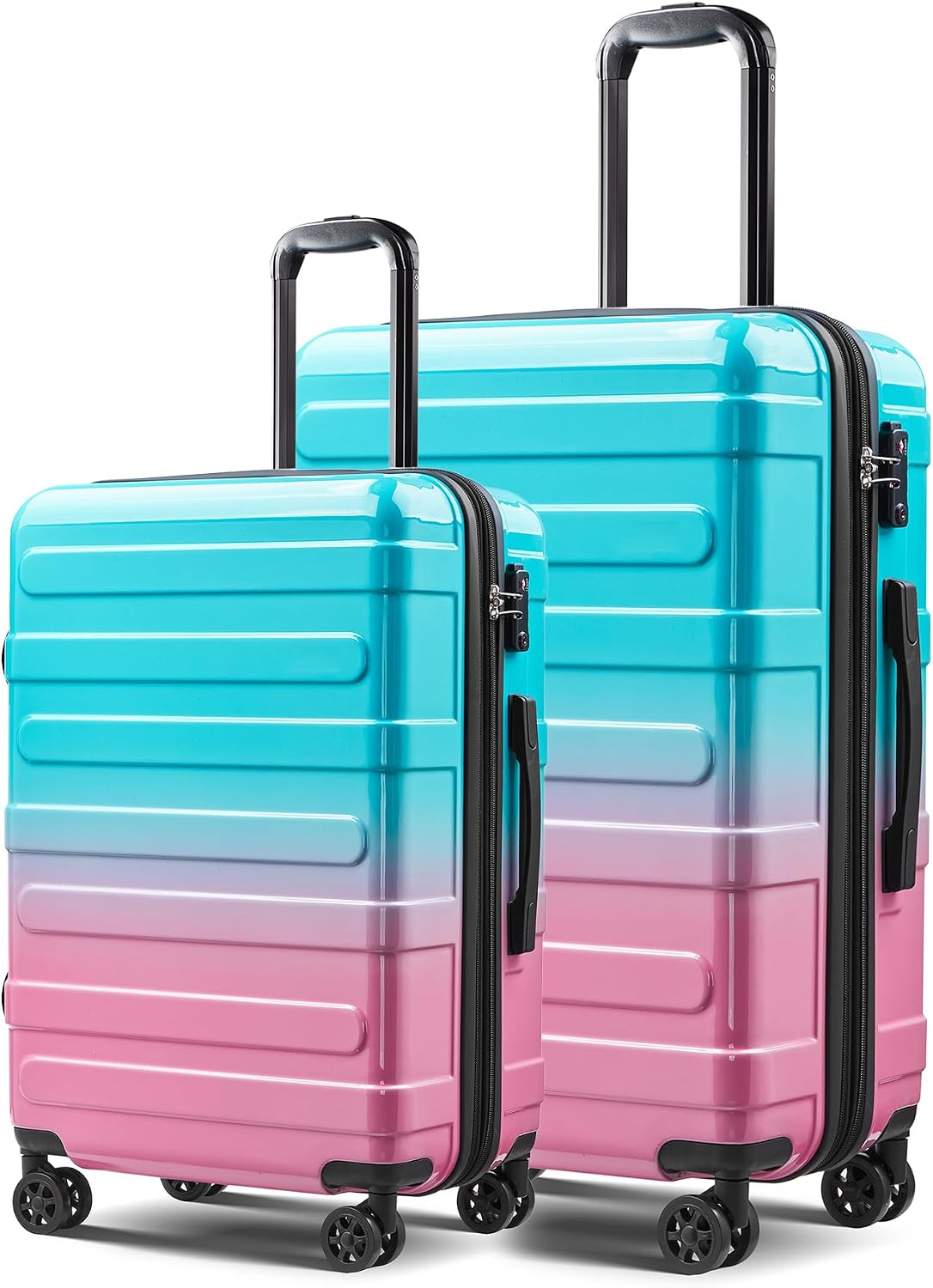 Carry on Luggage 22x14x9 Airline Approved-20 Inch Hardside Suitcase with Wheels TSA Lock, PC+ABS Lightweight Carry on Suitcases for Women and Men