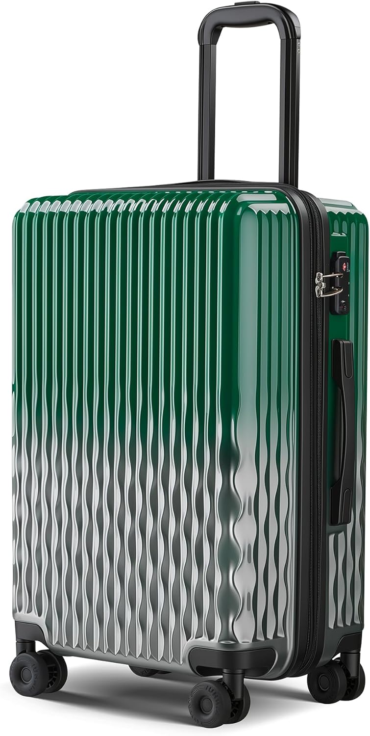 Carry on Luggage 22x14x9 Airline Approved-20 Inch Hardside Suitcase with Wheels TSA Lock, PC+ABS Lightweight Carry on Suitcases for Women and Men