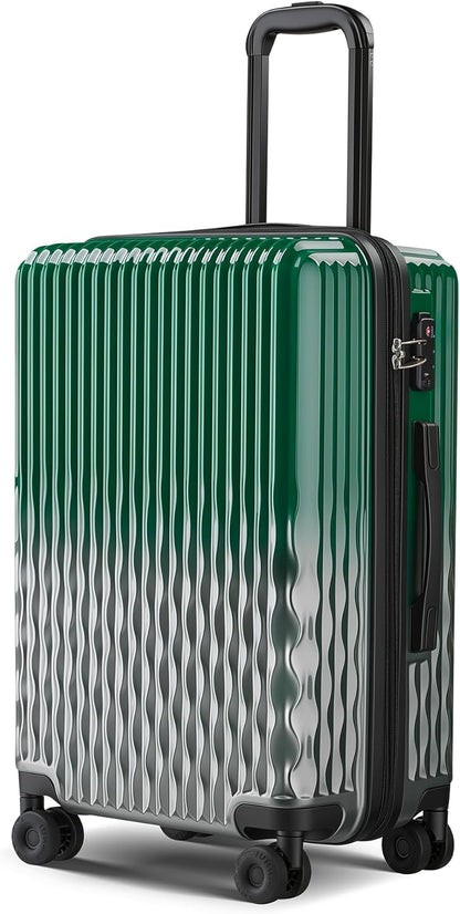 Carry on Luggage 22x14x9 Airline Approved-20 Inch Hardside Suitcase with Wheels TSA Lock, PC+ABS Lightweight Carry on Suitcases for Women and Men