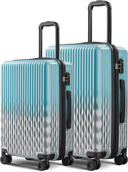 Carry on Luggage 22x14x9 Airline Approved-20 Inch Hardside Suitcase with Wheels TSA Lock, PC+ABS Lightweight Carry on Suitcases for Women and Men