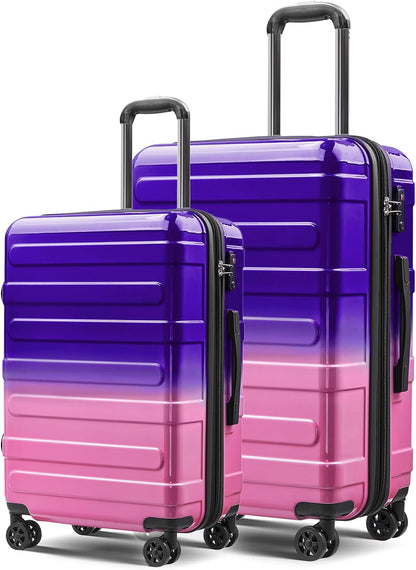 Carry on Luggage 22x14x9 Airline Approved-20 Inch Hardside Suitcase with Wheels TSA Lock, PC+ABS Lightweight Carry on Suitcases for Women and Men