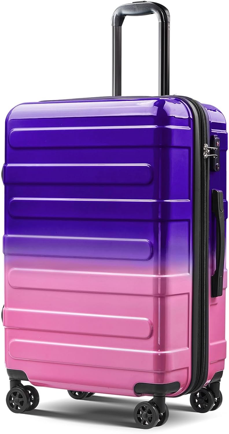 Carry on Luggage 22x14x9 Airline Approved-20 Inch Hardside Suitcase with Wheels TSA Lock, PC+ABS Lightweight Carry on Suitcases for Women and Men