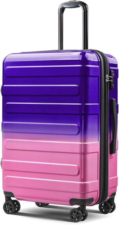 Carry on Luggage 22x14x9 Airline Approved-20 Inch Hardside Suitcase with Wheels TSA Lock, PC+ABS Lightweight Carry on Suitcases for Women and Men