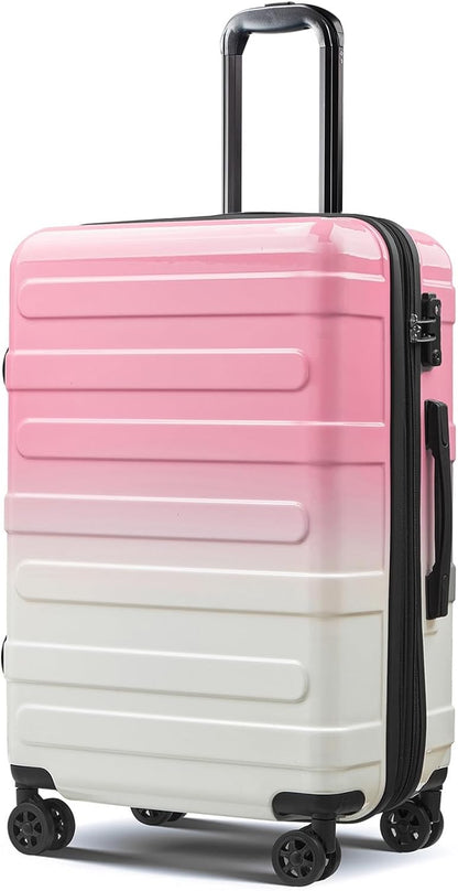 Carry on Luggage 22x14x9 Airline Approved-20 Inch Hardside Suitcase with Wheels TSA Lock, PC+ABS Lightweight Carry on Suitcases for Women and Men