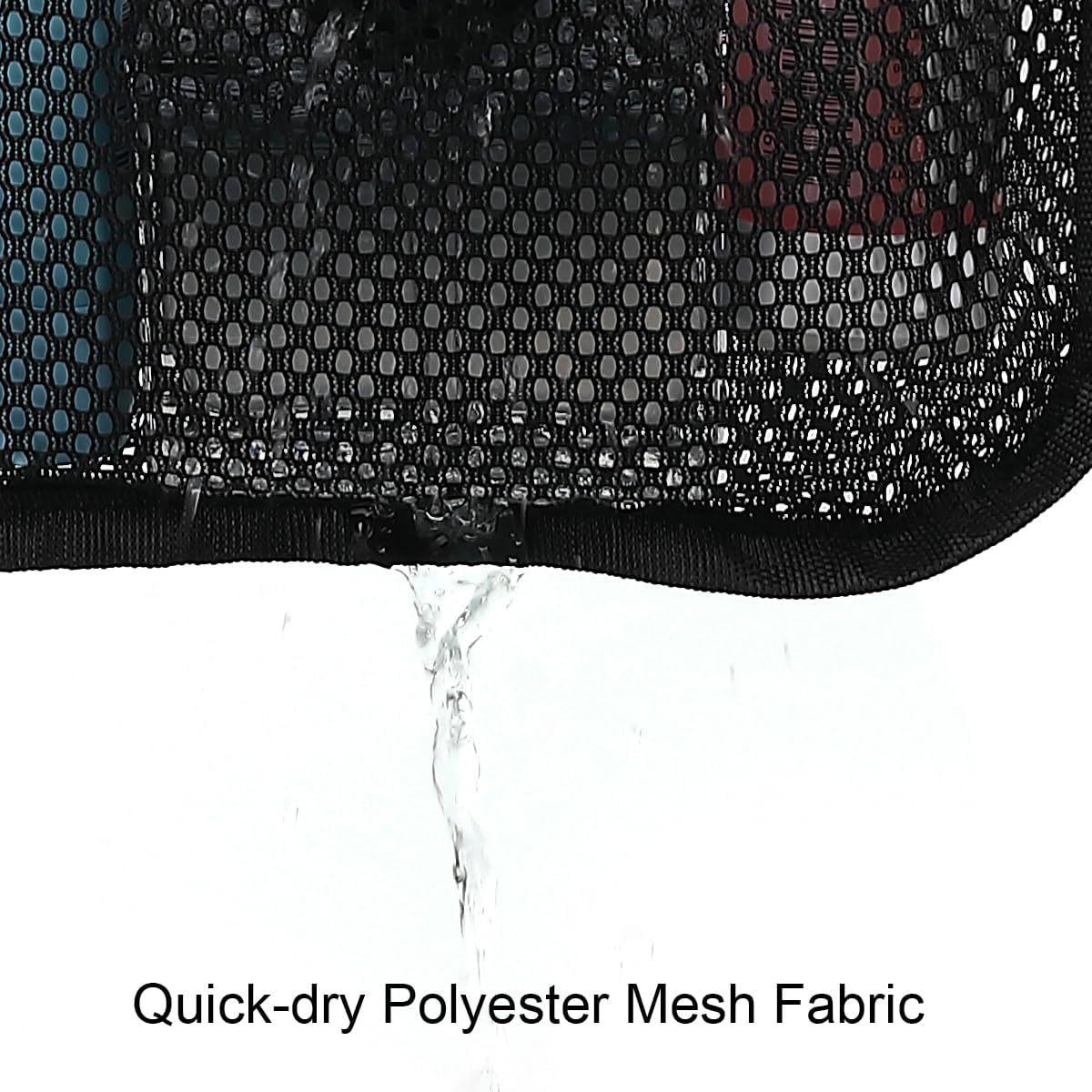 Mesh Shower Caddy Hanging Organizer with 7 Pockets and Hooks, Portable Quick Dry Bathroom Storage for College Dorm, Cruise, RV, Gym, Travel Toiletry Bag, White, 1 Pack
