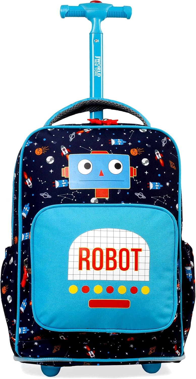New York Sparkle Rolling Backpack