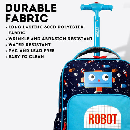 New York Sparkle Rolling Backpack