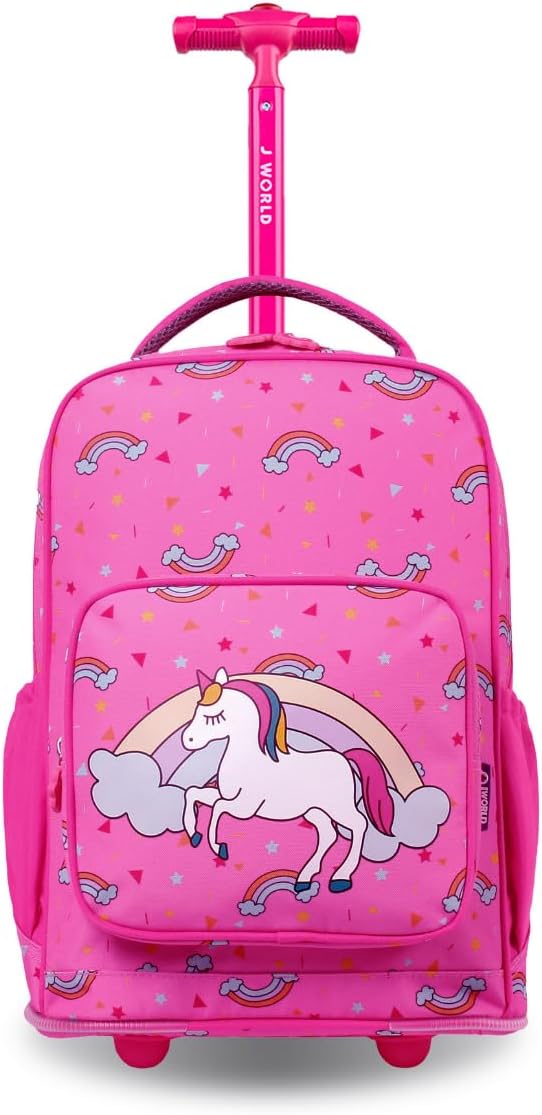 New York Sparkle Rolling Backpack