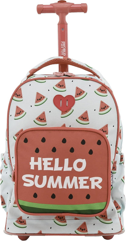 New York Sparkle Rolling Backpack