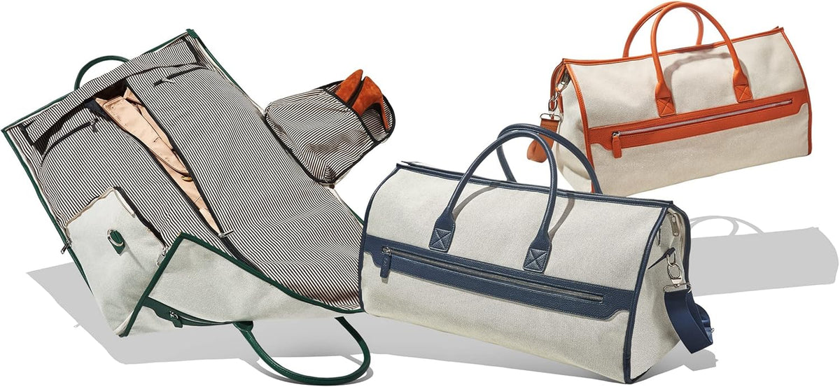 Capri 2 -n-1 Garment and Duffel Bag - Convertible, Carry-On, Travel, For Suits, Tuxedos, Dresses, and more