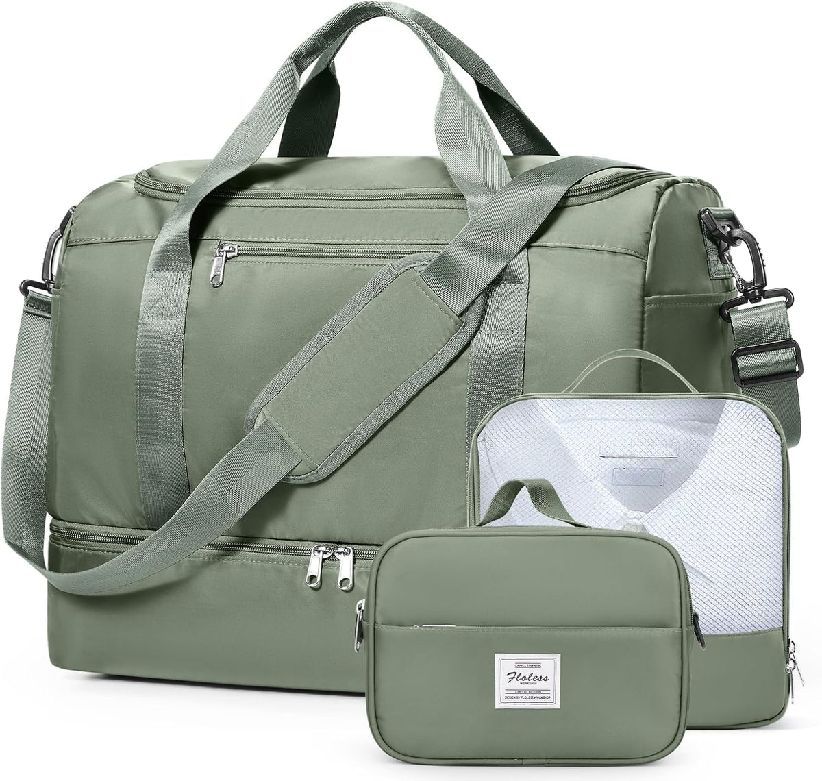 Extra Large Travel Duffel Bag, Carry-On Weekender Bags for Women Travel | Overnight Weekend Bag with Shoes Compartment for Travel Business Trips Sport Hospital - Colors A