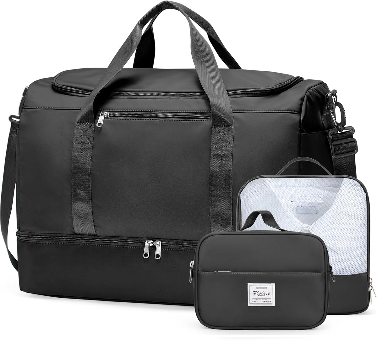 Extra Large Travel Duffel Bag, Carry-On Weekender Bags for Women Travel | Overnight Weekend Bag with Shoes Compartment for Travel Business Trips Sport Hospital - Colors A