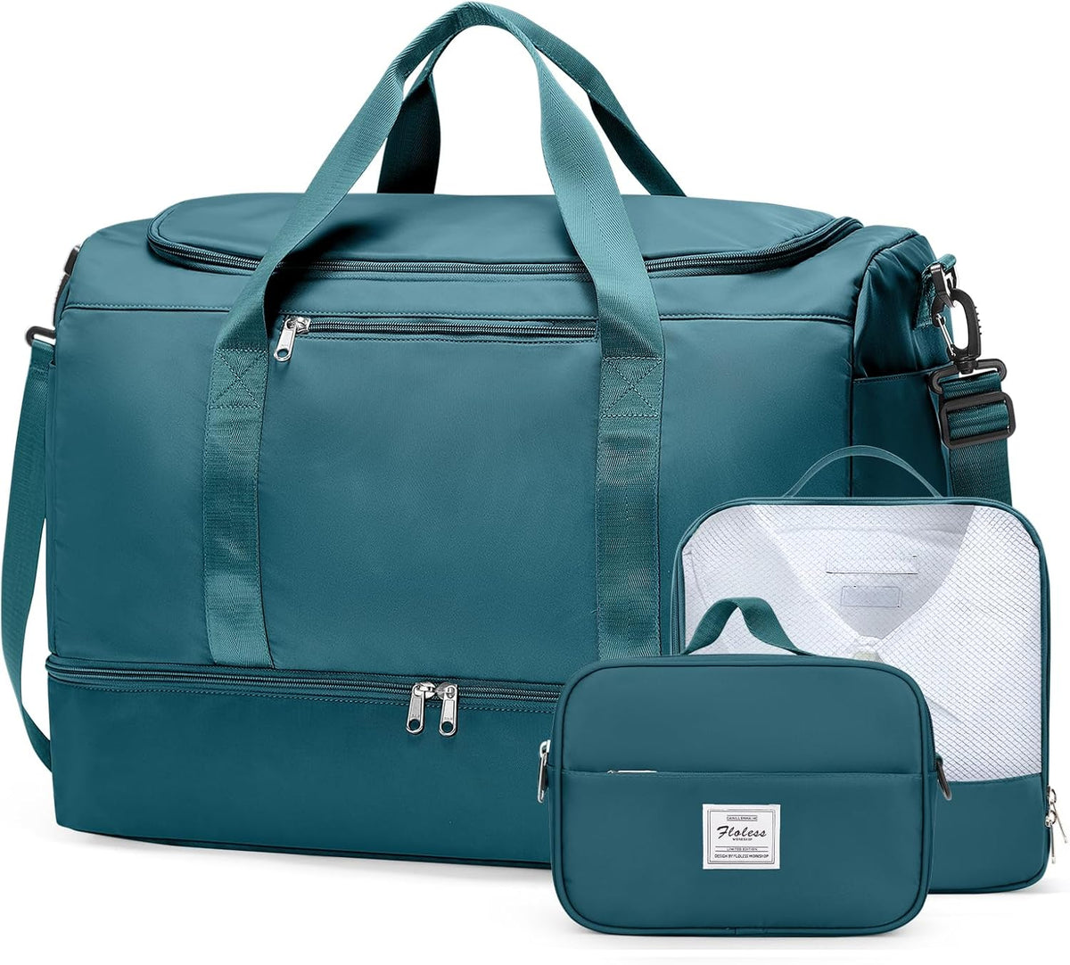 Extra Large Travel Duffel Bag, Carry-On Weekender Bags for Women Travel | Overnight Weekend Bag with Shoes Compartment for Travel Business Trips Sport Hospital - Colors A