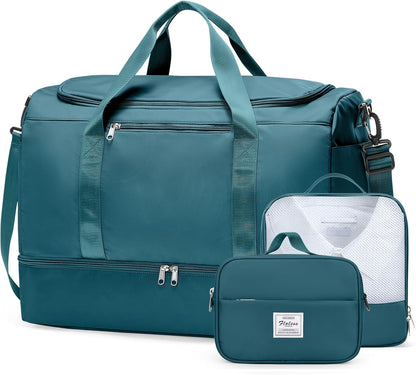 Extra Large Travel Duffel Bag, Carry-On Weekender Bags for Women Travel | Overnight Weekend Bag with Shoes Compartment for Travel Business Trips Sport Hospital - Colors A