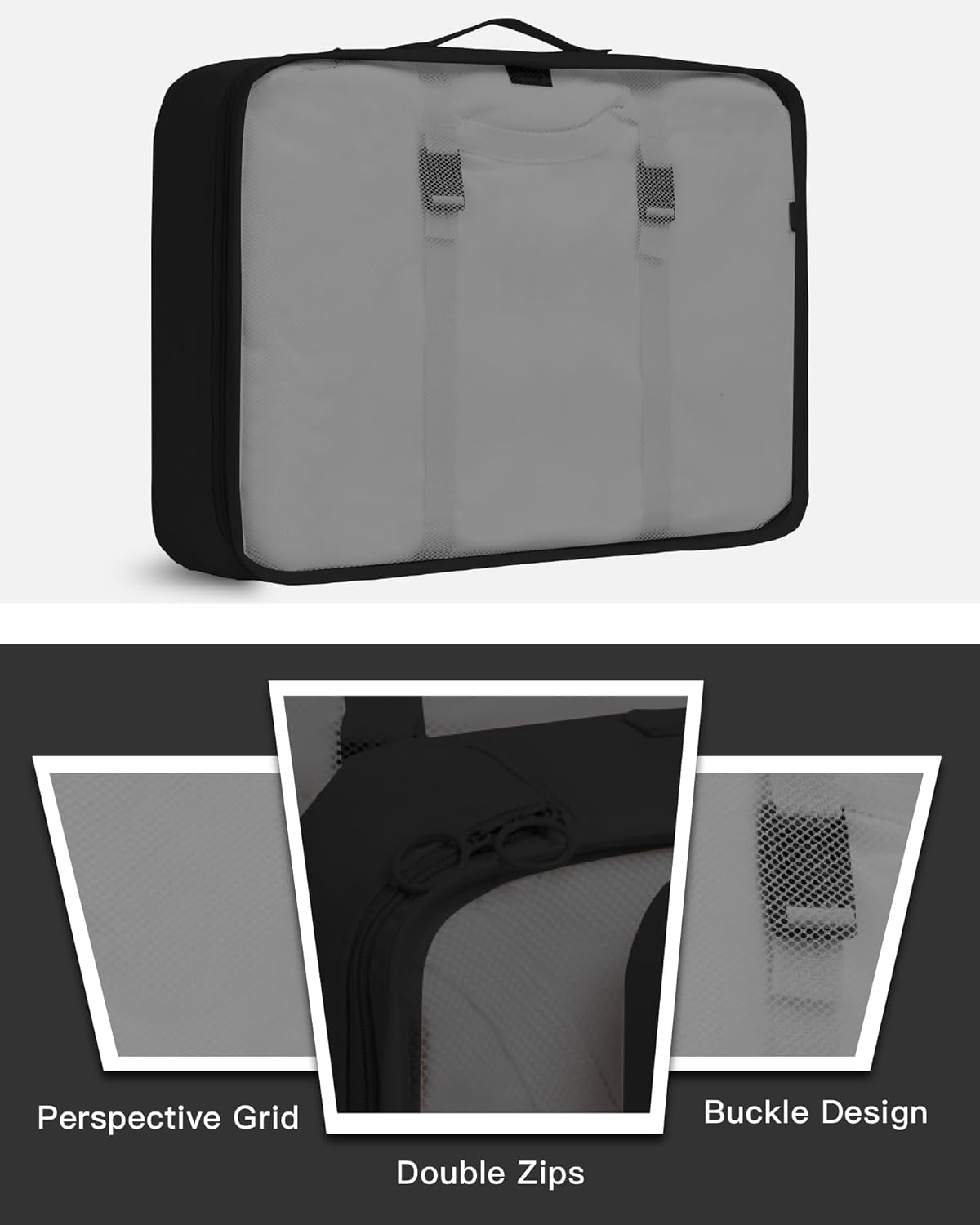 9 Set Packing Cubes for Carry on Suitcase Travel Organizer Bags for Luggage Suitcase Organizer Bags Packing Cube Set for Packing Women Men (Beige)
