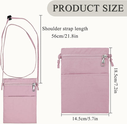 Ultralight Crossbody PhonePurse, Nylon Small Phone Purse Cell Phone Purse, Smartphone Crossbody Bag with Zipper