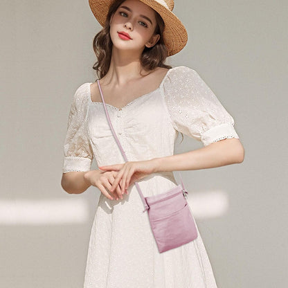 Ultralight Crossbody PhonePurse, Nylon Small Phone Purse Cell Phone Purse, Smartphone Crossbody Bag with Zipper