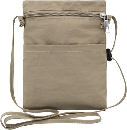Ultralight Crossbody PhonePurse, Nylon Small Phone Purse Cell Phone Purse, Smartphone Crossbody Bag with Zipper