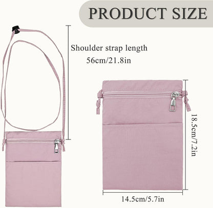 Ultralight Crossbody PhonePurse, Nylon Small Phone Purse Cell Phone Purse, Smartphone Crossbody Bag with Zipper